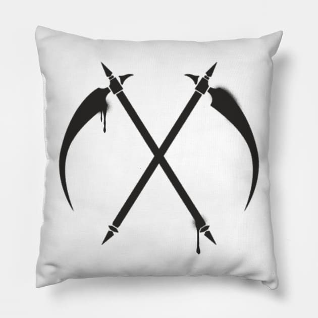 Reaper Scythes Pillow by Genessis