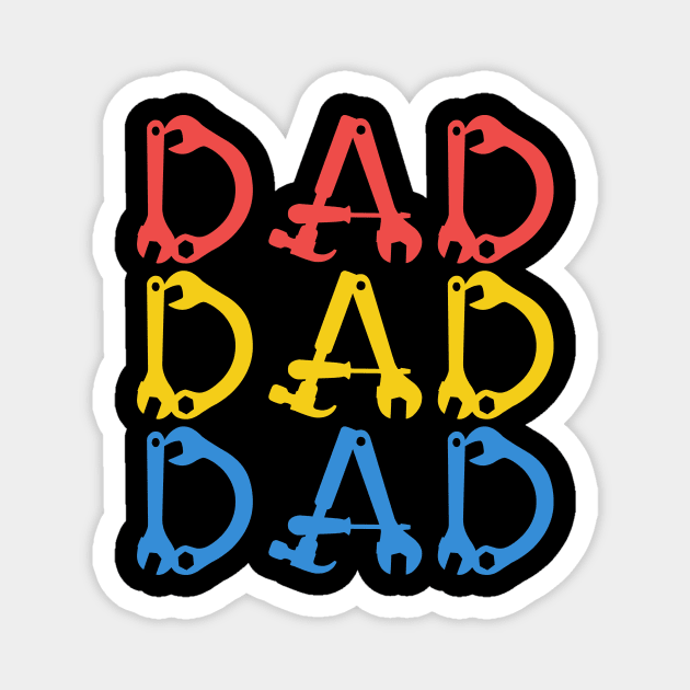 Dad Dad DAD Magnet by Shop Ovov