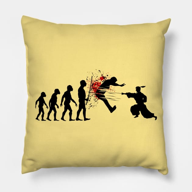 Samurai Rebellion Pillow by bobyberto