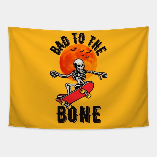 Bad to the Bone Tapestry by BandaraxStore