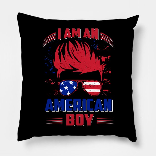 I am an American boy Pillow by  El-Aal