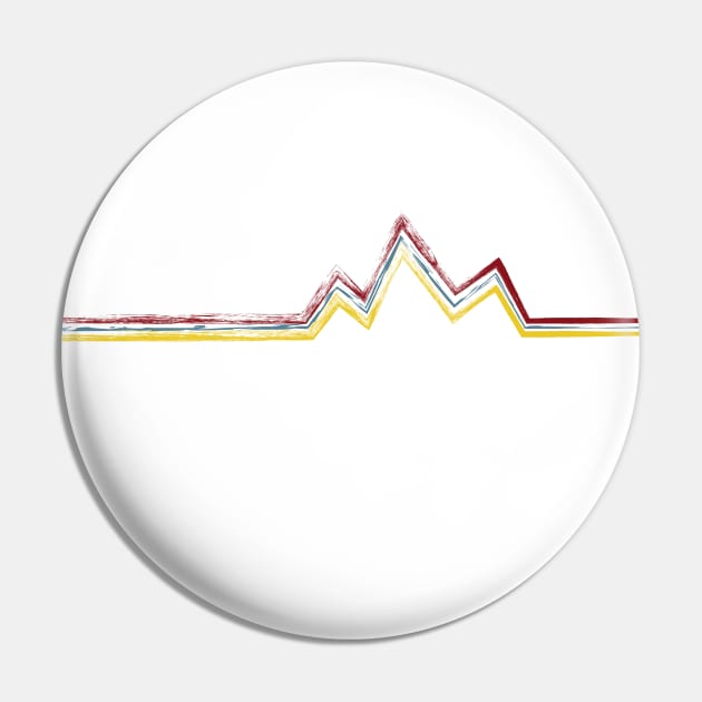 Minimalist mountains Pin by leewarddesign