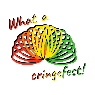 What a cringefest rainbow slinky design T-Shirt