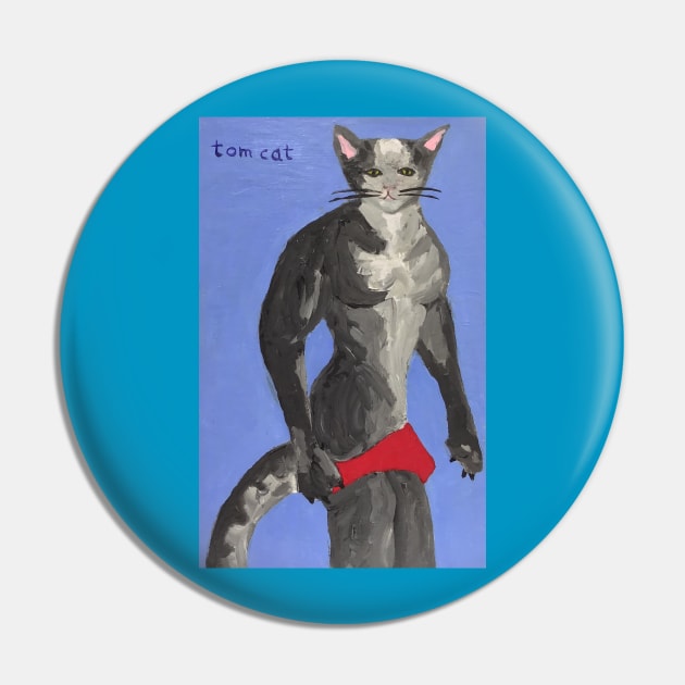 Tom Cat Pin by WorldAroundEwe