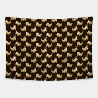 Banana Cat Pattern Tapestry