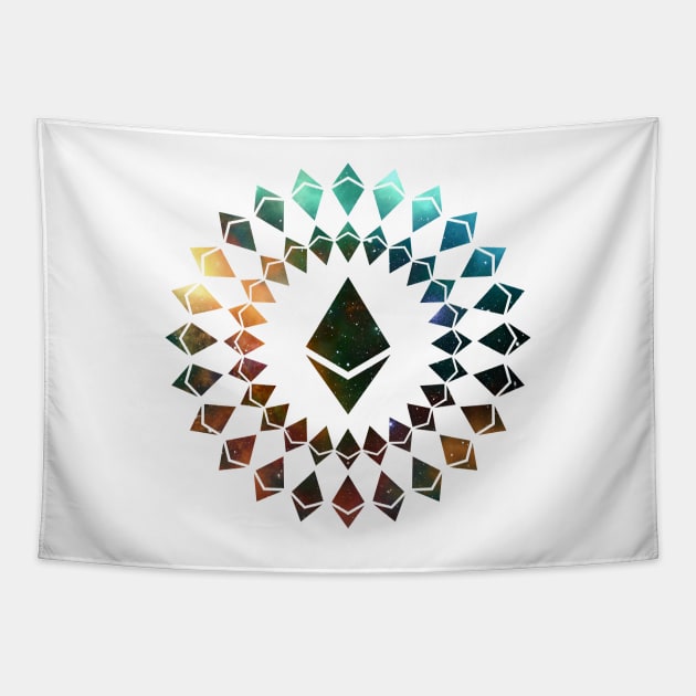 Ethereum – Circle Big Logo – Space Tapestry by felixbunny