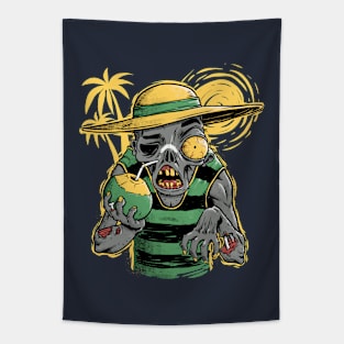 Vacation Zombie Tapestry