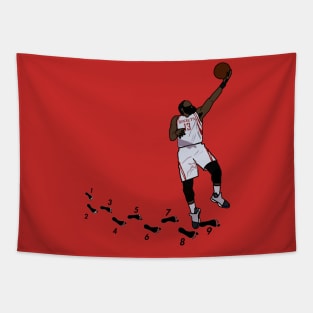 Funny James Harden Travel - NBA Houston Rockets Tapestry