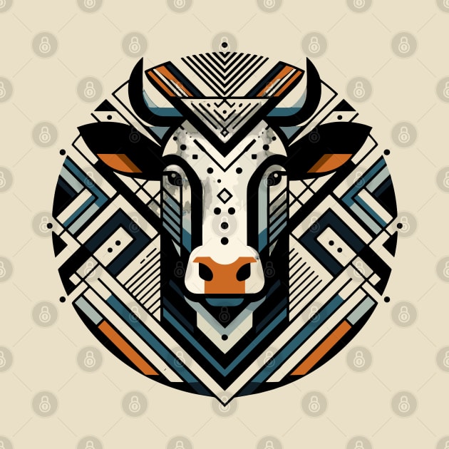 Abstract Animal Cow 4 by sapphire seaside studio