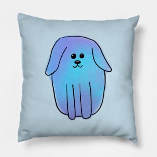 Blue Watercolour Dog Pillow