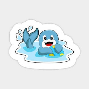 Dolphin with Water polo Magnet