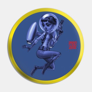 Space Girl Pin