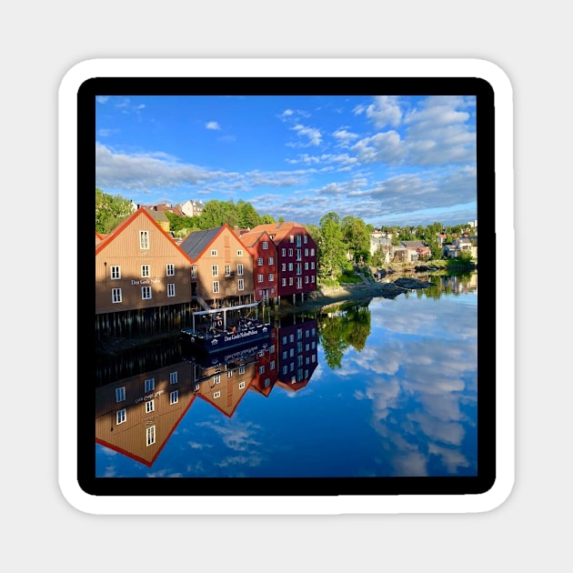 Trondheim Norway Magnet by Raiza