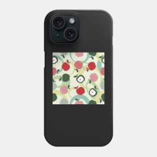 Patterned Apples Red and Green Phone Case