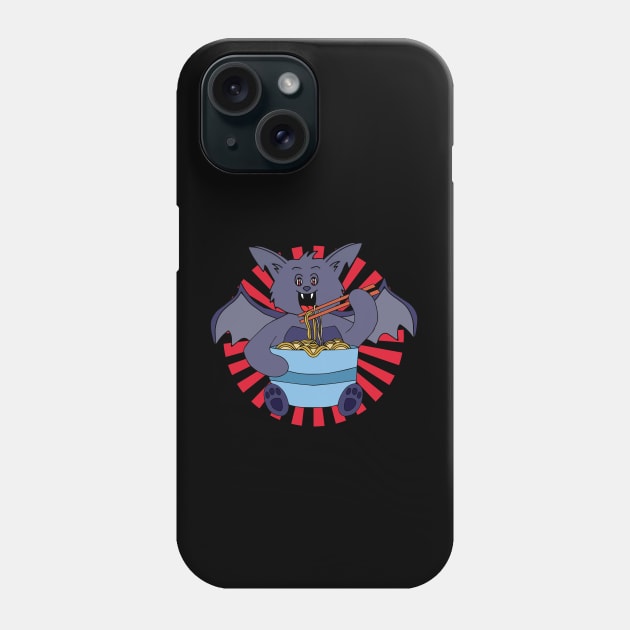 Bat Ramen Phone Case by DiegoCarvalho