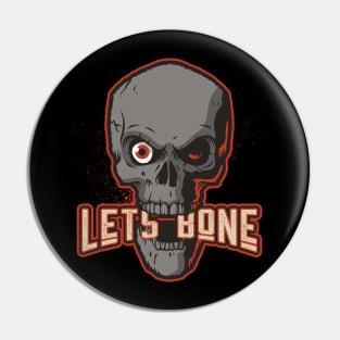 Halloween lets bone Pin