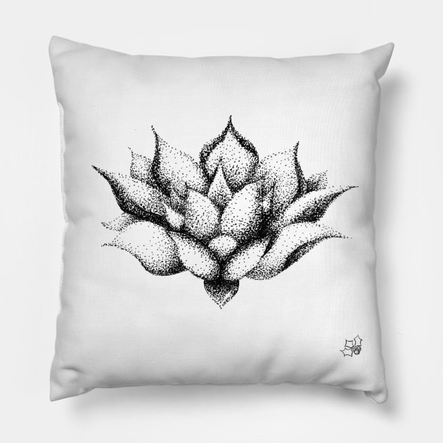 Lotus Pillow by hollydoesart