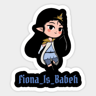 Fiona T-Pose Sticker for Sale by cappertillar