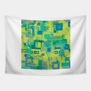 Random Shapes Abstract Pattern Tapestry