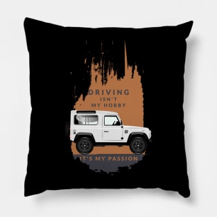 Jeep Lovers 4x4 Rover T-Shirt Pillow