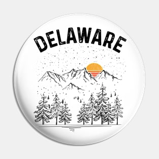 Delaware State Vintage Retro Pin