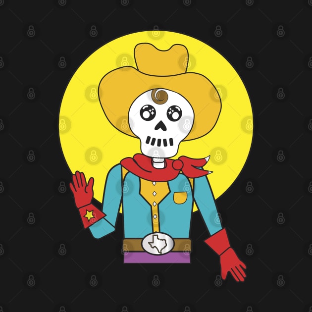 Cowboy Skeleton by Edofest