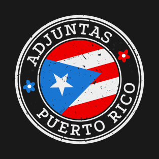 Adjuntas Puerto Rico Puerto Rican Pride Flag T-Shirt