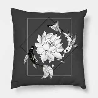 Koi flowers Pillow
