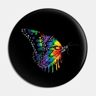 Rainbow Butterfly Pin