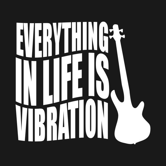 EVERYTHING IN LIFE IS VIBRATION funny bassist gift by star trek fanart and more