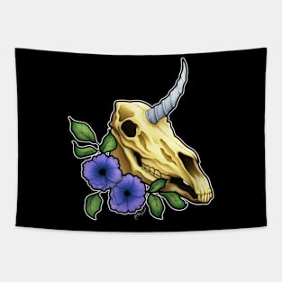 Unicorn Skull Tapestry