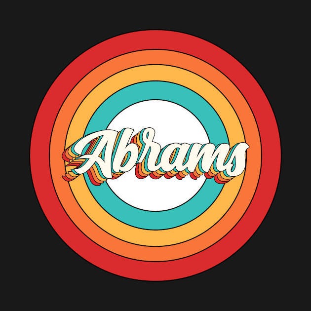 Abrams Name Shirt Vintage Abrams Circle by Nikkyta