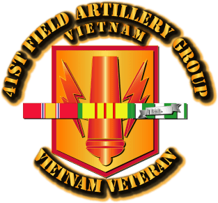 41st Field Artillery Group w Vietnam SVC Ribbons Magnet