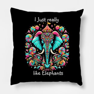 Majestic Elephant King Pillow