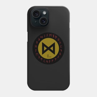 Yellow Dagaz Elder Futhark  | Icelandic | Viking Rune Symbol Phone Case