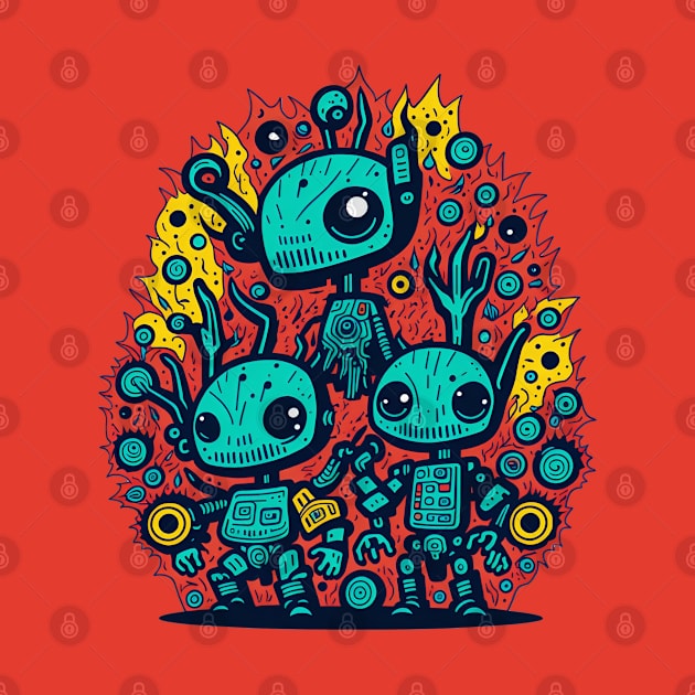 Three Robots Amigos by AnAzArt