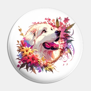 Great Pyrenees Shines on Mothers Day - A Dog Mom's Dream Gift Pin