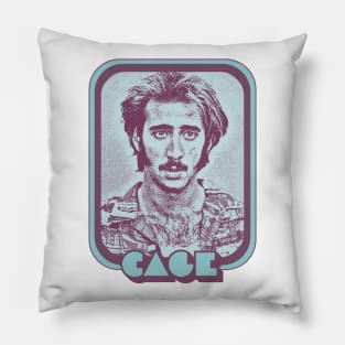 Nicolas Cage / Retro Style Fan Art Design Pillow