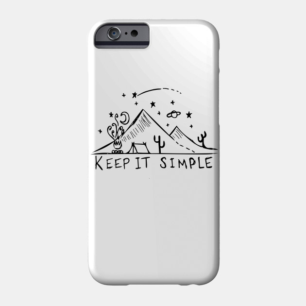 Hand Drawn Keep It Simple T Shirt Drawing Phone Case Teepublic How to redecorate a cell phone case with paper and mod podge! hand drawn keep it simple t shirt
