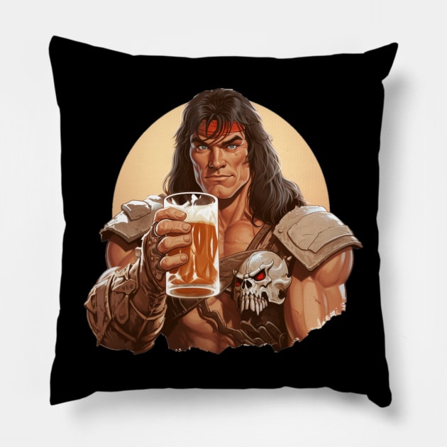 Barbarian Beer Pillow by Jason's Finery