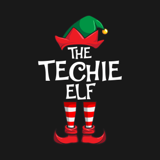 Techie Elf Matching Family Christmas T-Shirt