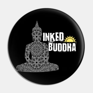 Cool Inked Buddha Buddhism Tattoo Addict Pin