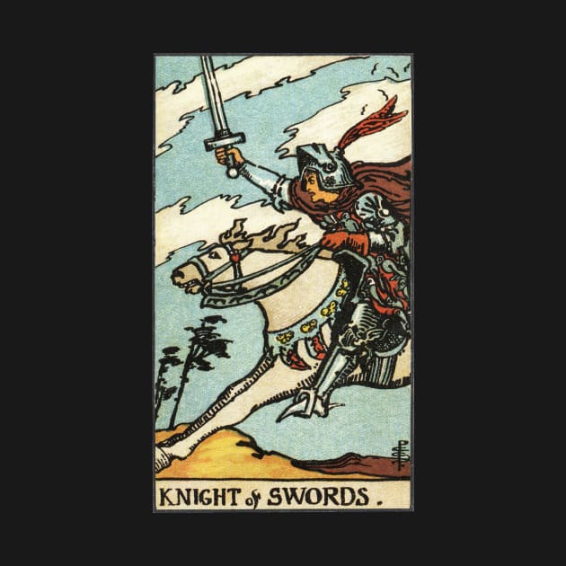 KNIGHT OF SWORDS by WAITE-SMITH VINTAGE ART