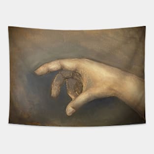 Portrait of A Hand Oil on Canvas Painting Tapestry