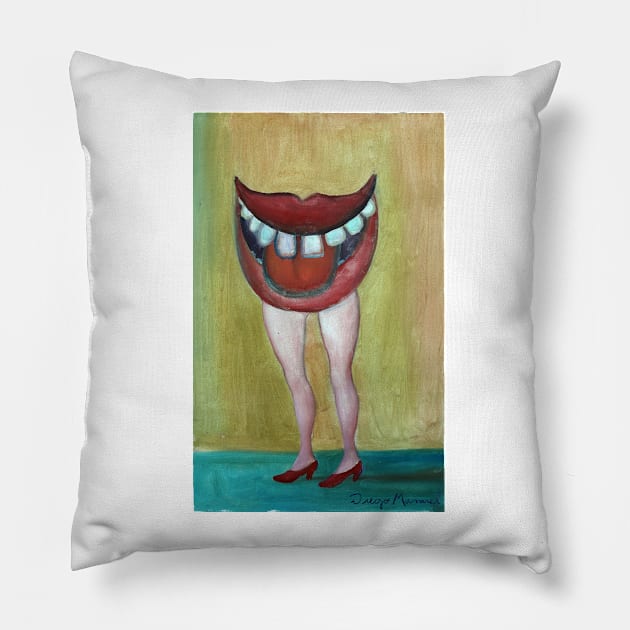 Laughing legs Pillow by diegomanuel