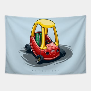Baby stanced car Tapestry