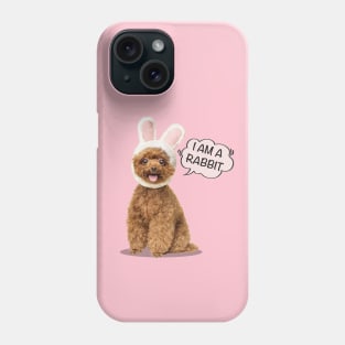 I Am A Rabbit | Poodles cute Phone Case