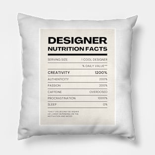 Designer Facts 2 Pillow