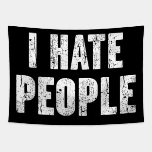 I Hate People Antisocial Introvert Vintage Tapestry