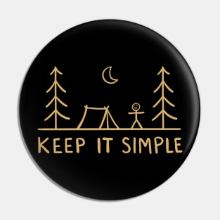 keep it simple golden Pin